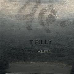 NAVAJO T.BILLY STERLING SILVER WATCH BAND END TIPS 18.8G